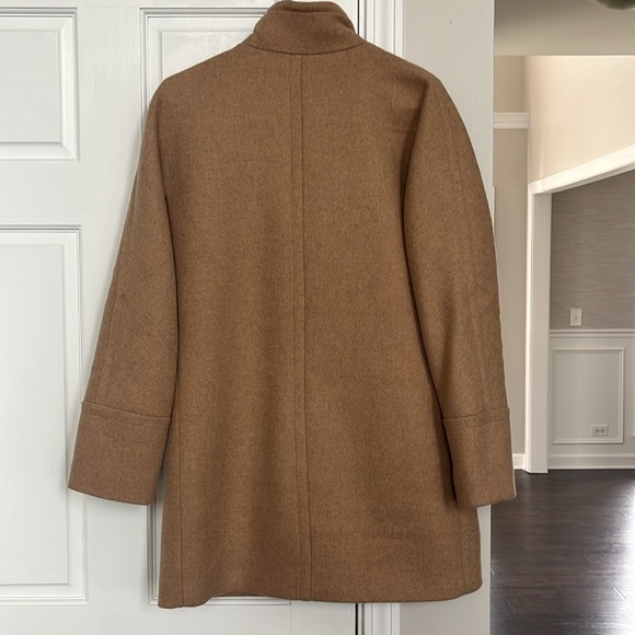 J Crew Wool-blend City Coat in heathered mushroom - Picture 4 of 5